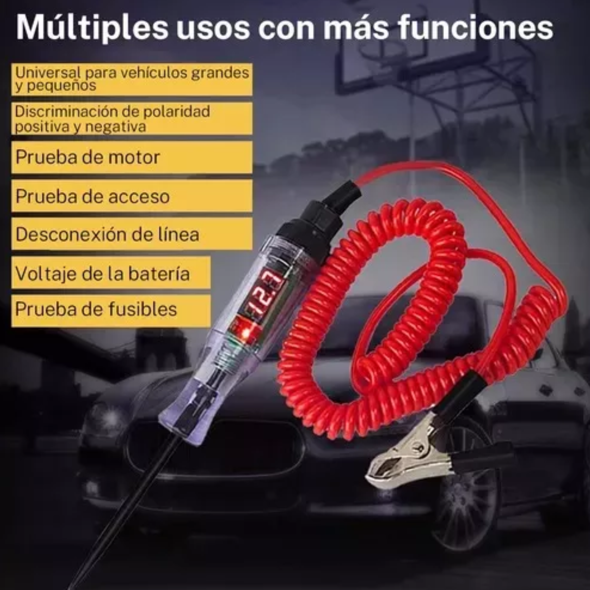 Probador De Corriente Automotriz Bolígrafo 6v-12v-24v-48v