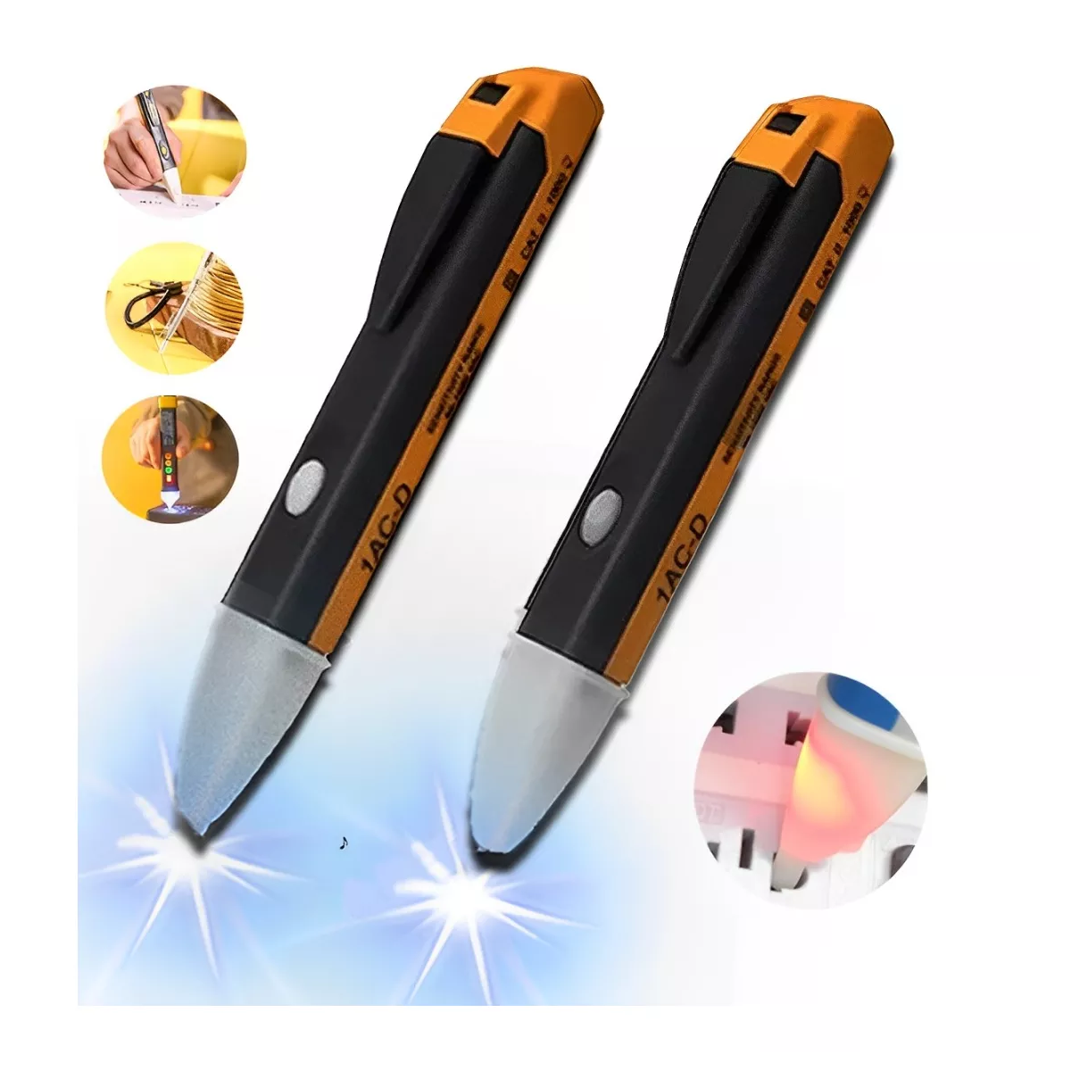 Lápiz Detector De Voltaje Probador De Corriente 90-1000,2pcs