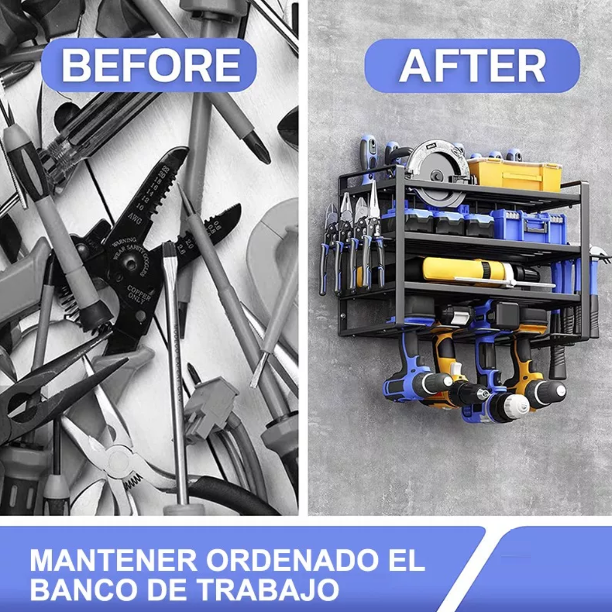 Organizadores Y Estantes Para Herramientas Eléctricas Negro