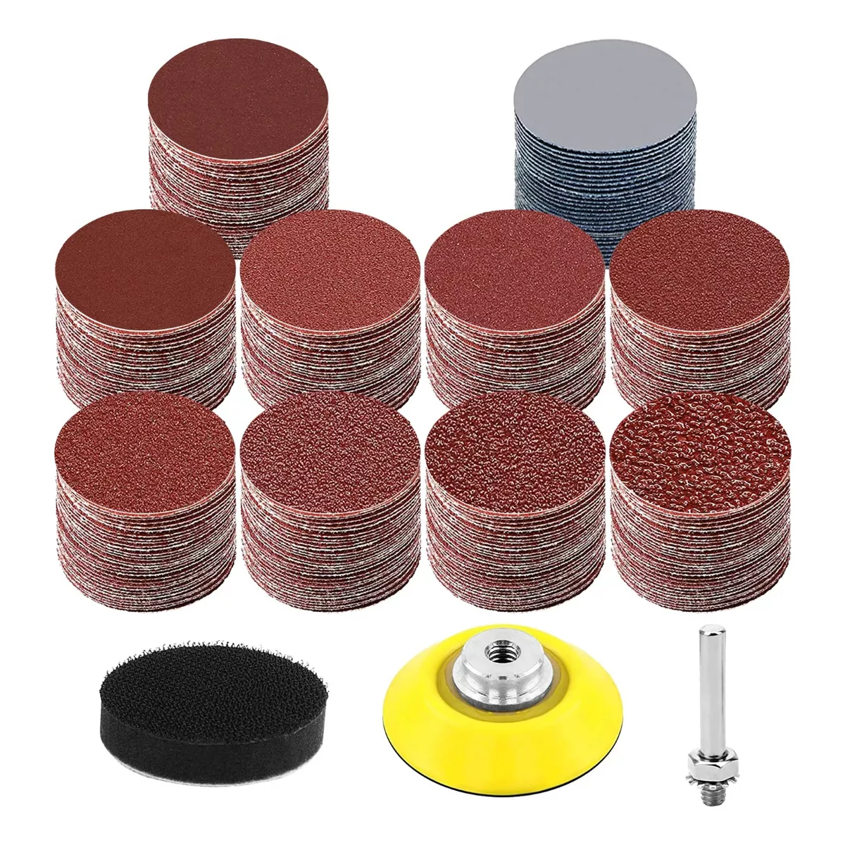 Kit 303pzs Discos De Lijas Taladro Corte 2 Pulgadas Herramientas