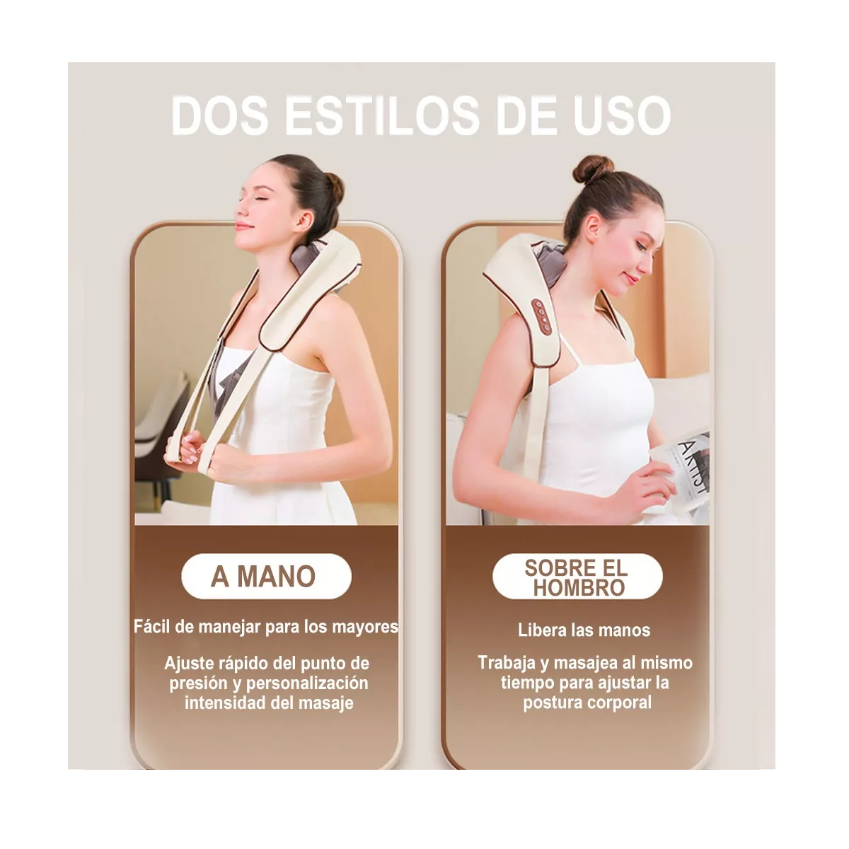 Masajeador Cuello Espalda Hombro 4d Amasado Especializado