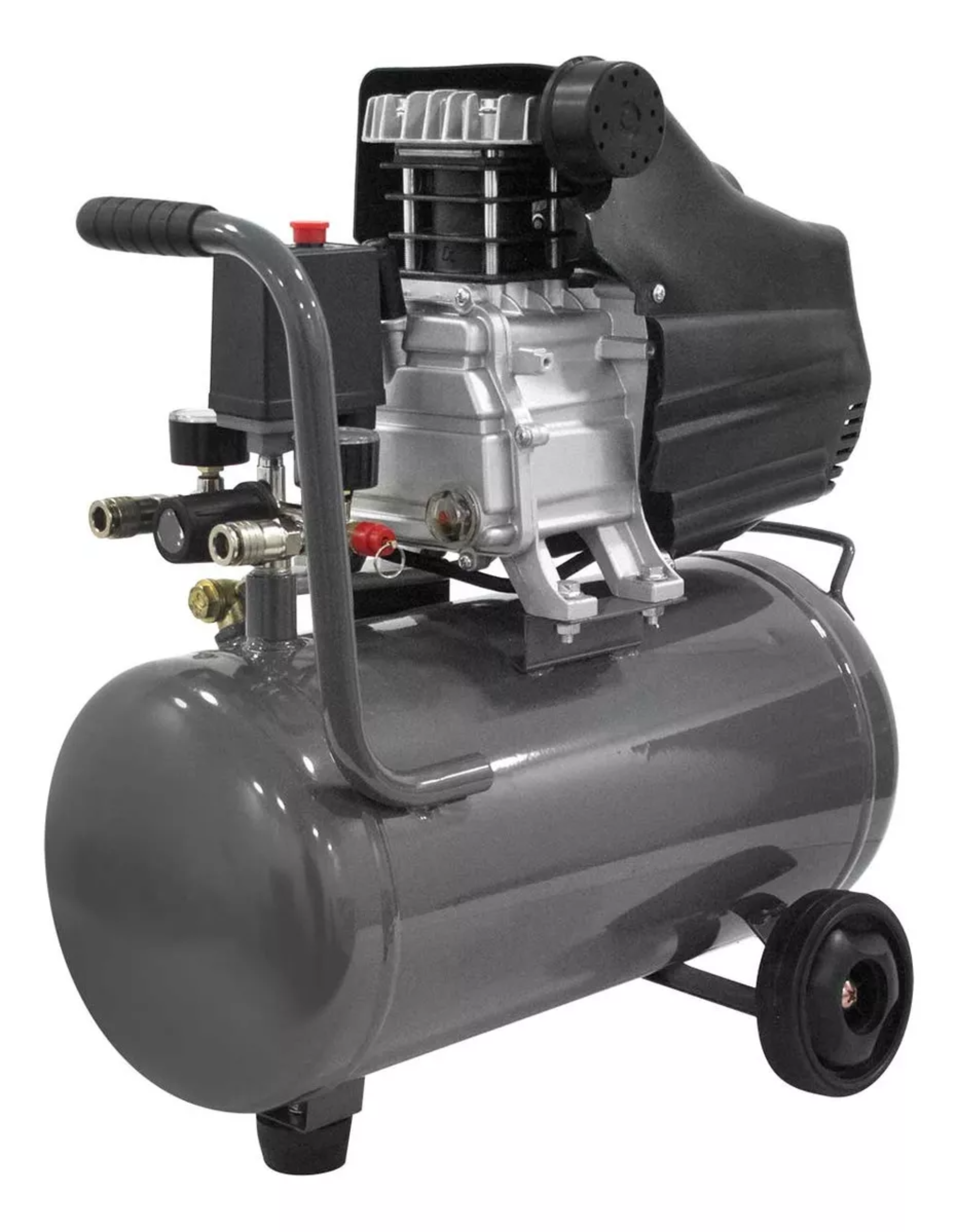 Compresor De Aire Power Hunt Comphkit25l 2.5hp 25Lts Color Gris Oscuro Fase Eléctrica Monofásica Frecuencia 60 Hz
