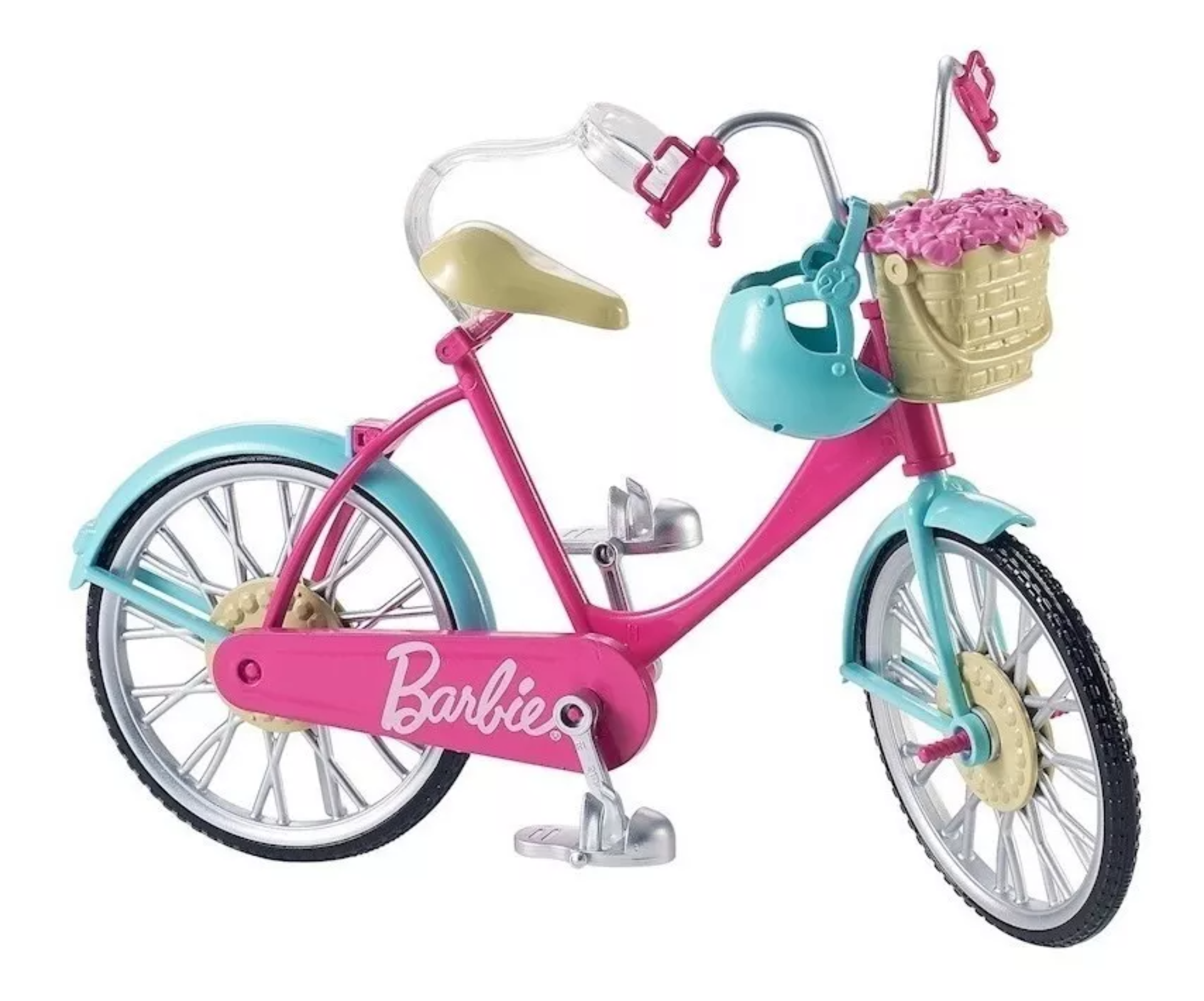 BARBIE, Set de Juego, Bicicleta con Muñeca, para Niñas de 3 Años en Adelante