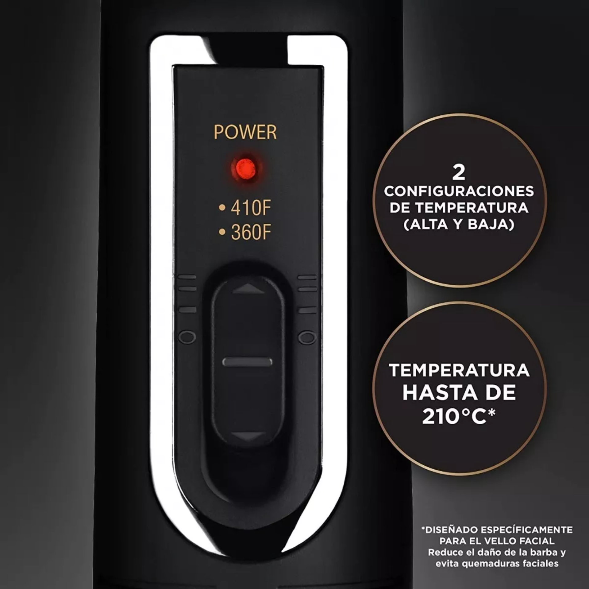 Plancha Peine Barba Alisado Cabello Hombre Cepillo Eléctrico