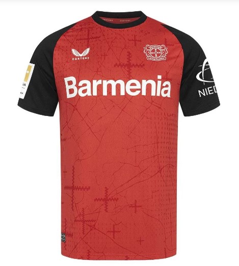 Nuevo! Jersey Bayern Leverkusen 2024/2025 Titular Local Rojo Talla XL