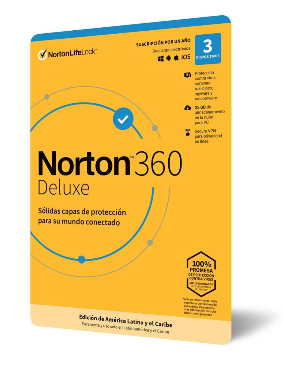 NORTON SECURITY PLUS 3 DISP 1 AÑO
