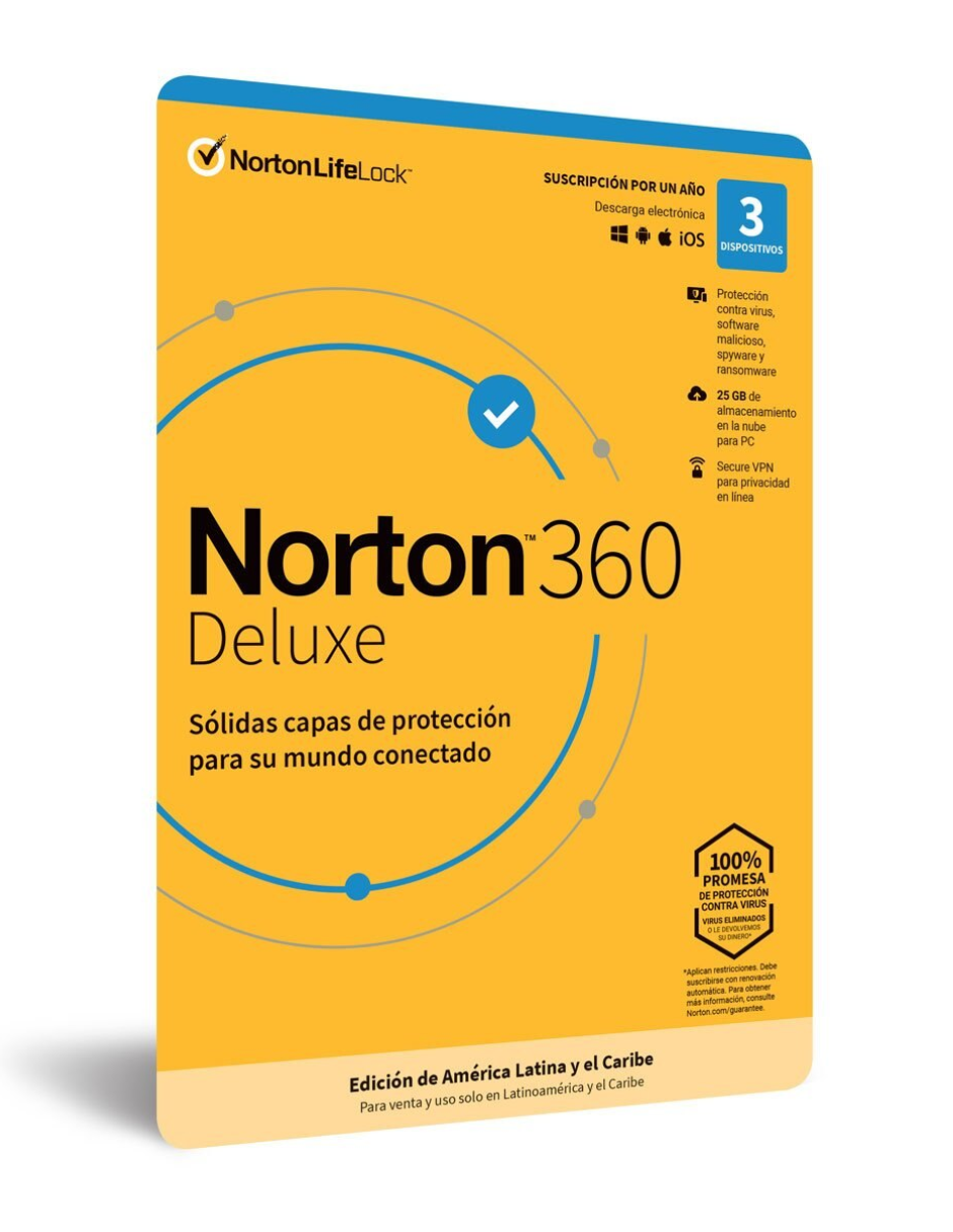 NORTON SECURITY PLUS 3 DISP 1 AÑO