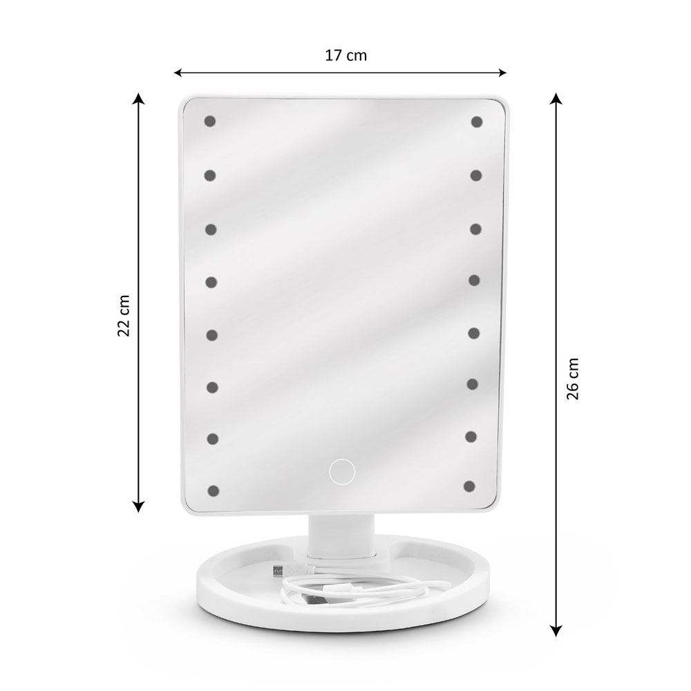 Espejo led cuadrado táctil 