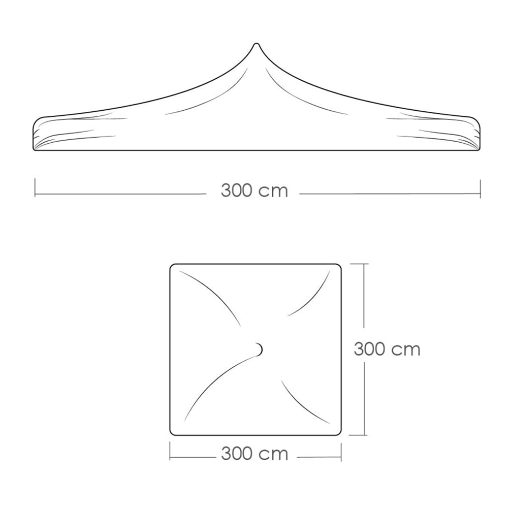 Toldo Plegable con Paredes 3x3 Azul