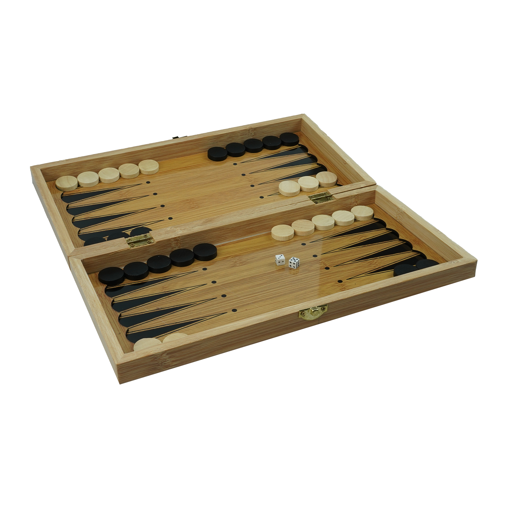 Juego SENADOR 3 En 1 – Ajedrez, Damas Y Backgammon En Un Solo Tablero De Madera De Haya/abedul – 40x40 Cm – Piezas Tipo Staunton – Ideal Para Regalar