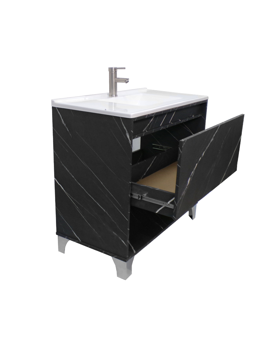 Gabinete De Baño Con Lavabo, Llave y Cajon Minimalista HIMALAYA