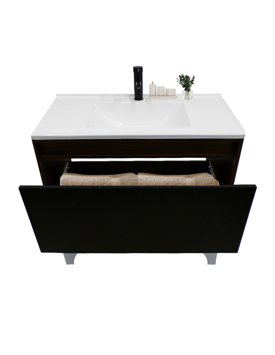 Gabinete De Baño Con Lavabo, Llave y Cajon Minimalista HIMALAYA