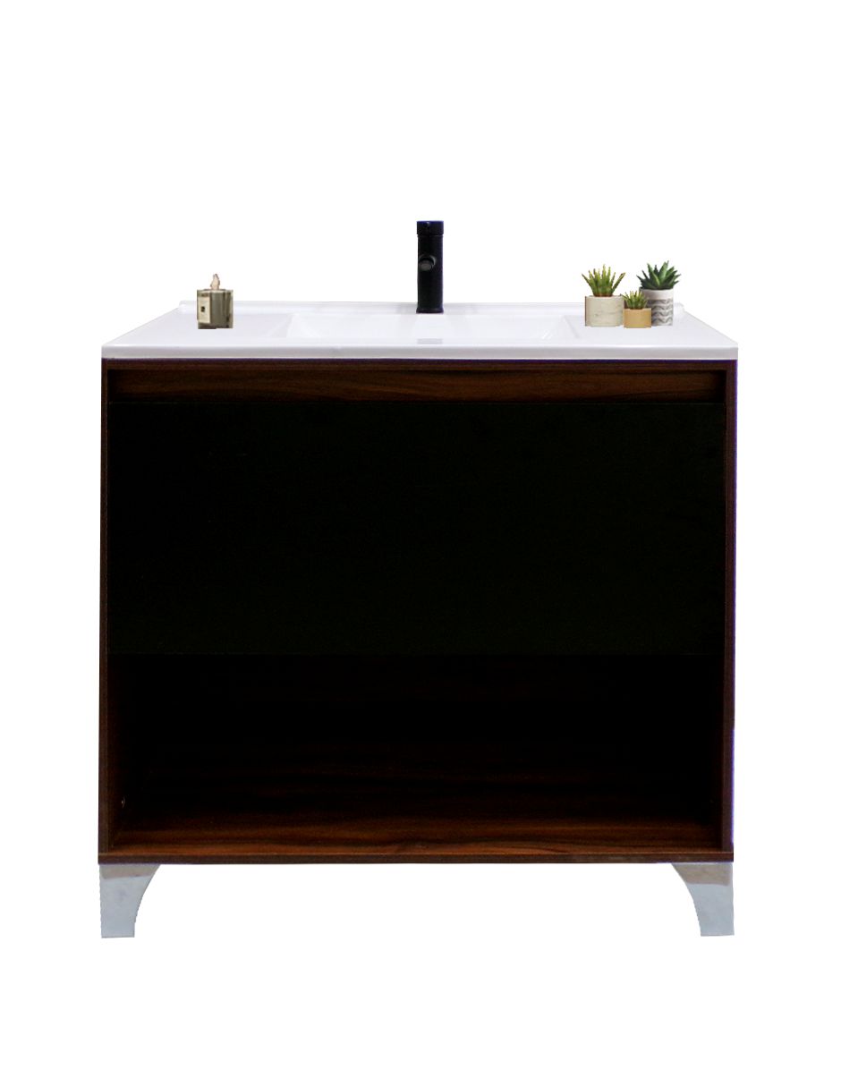 Gabinete De Baño Con Lavabo, Llave y Cajon Minimalista HIMALAYA