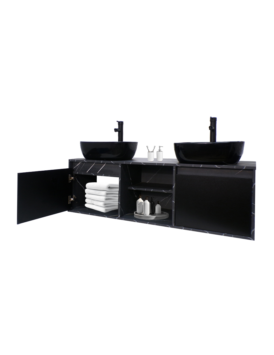Gabinete De Baño Para Lavamanos Doble DARCY Minimalista