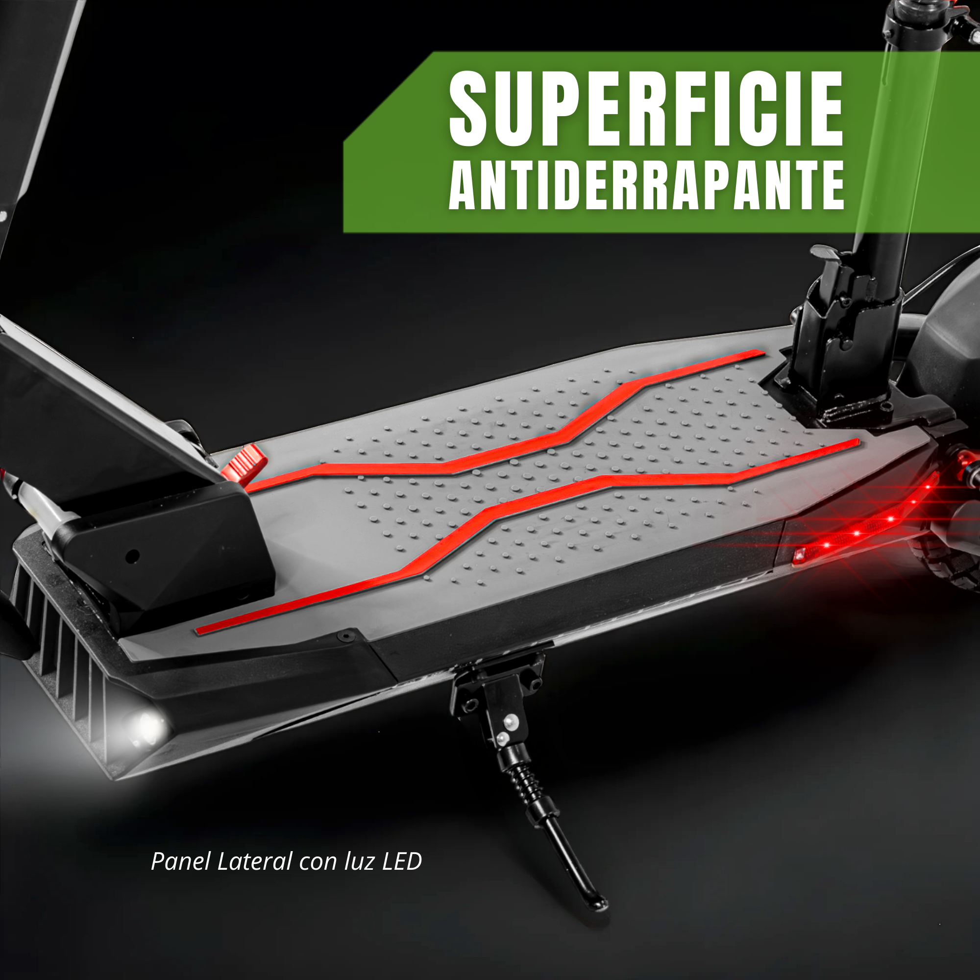 Scooter Electrico Plegable e-Be Asiento Vel 45km/h Luz Led 600 W