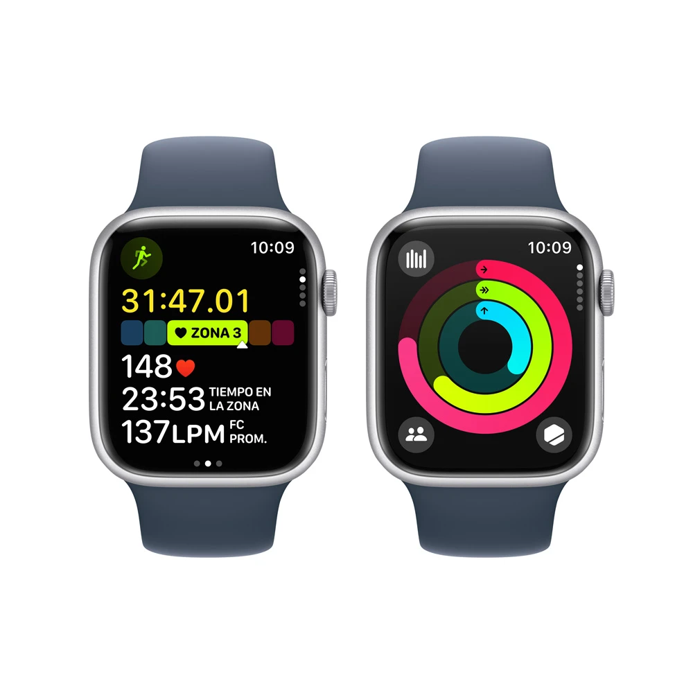 Apple Watch Series 9 Gps 45 Mm Correa M/l - Plata