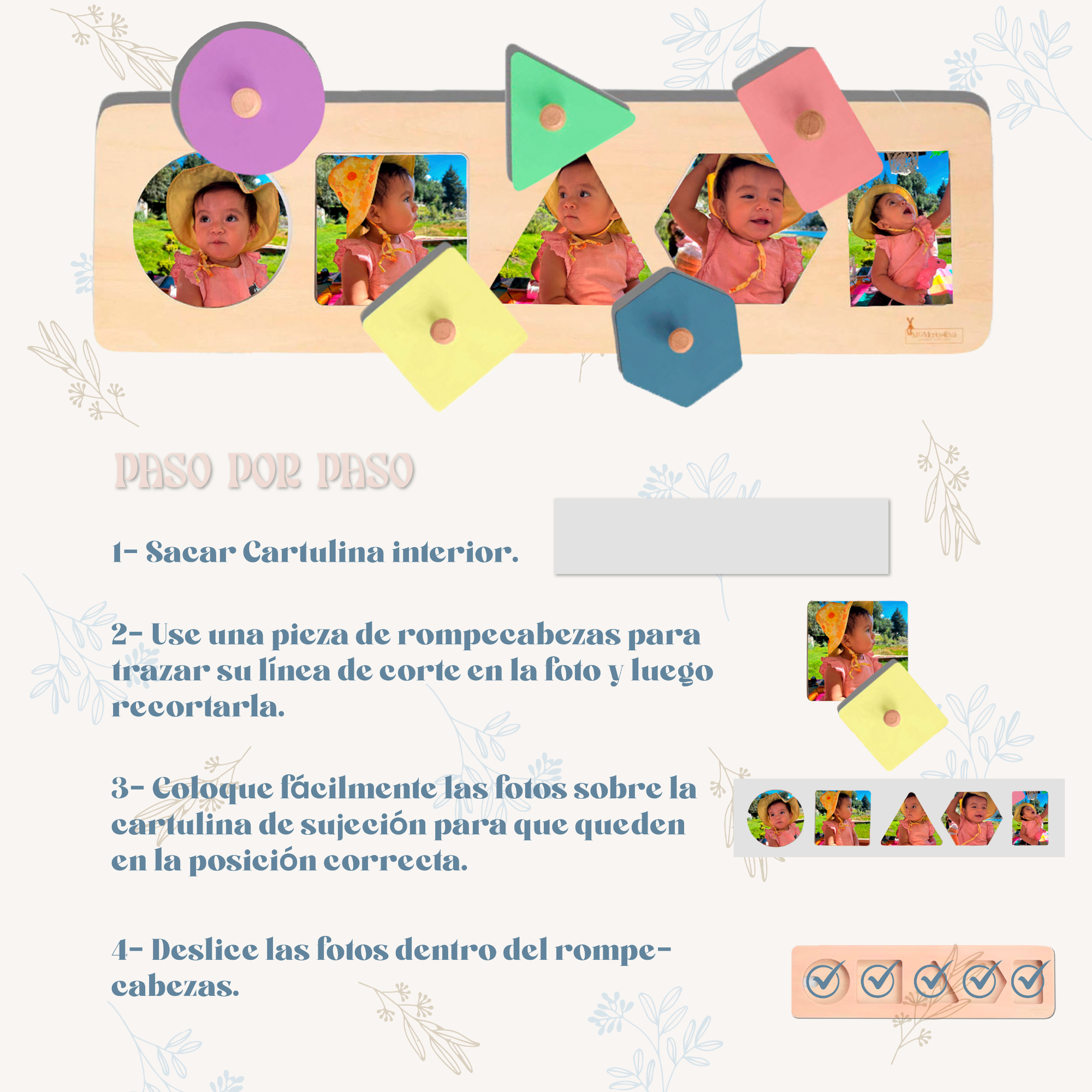 Juguete Educativo Madera Juguete Montessori Niños Peekaboo