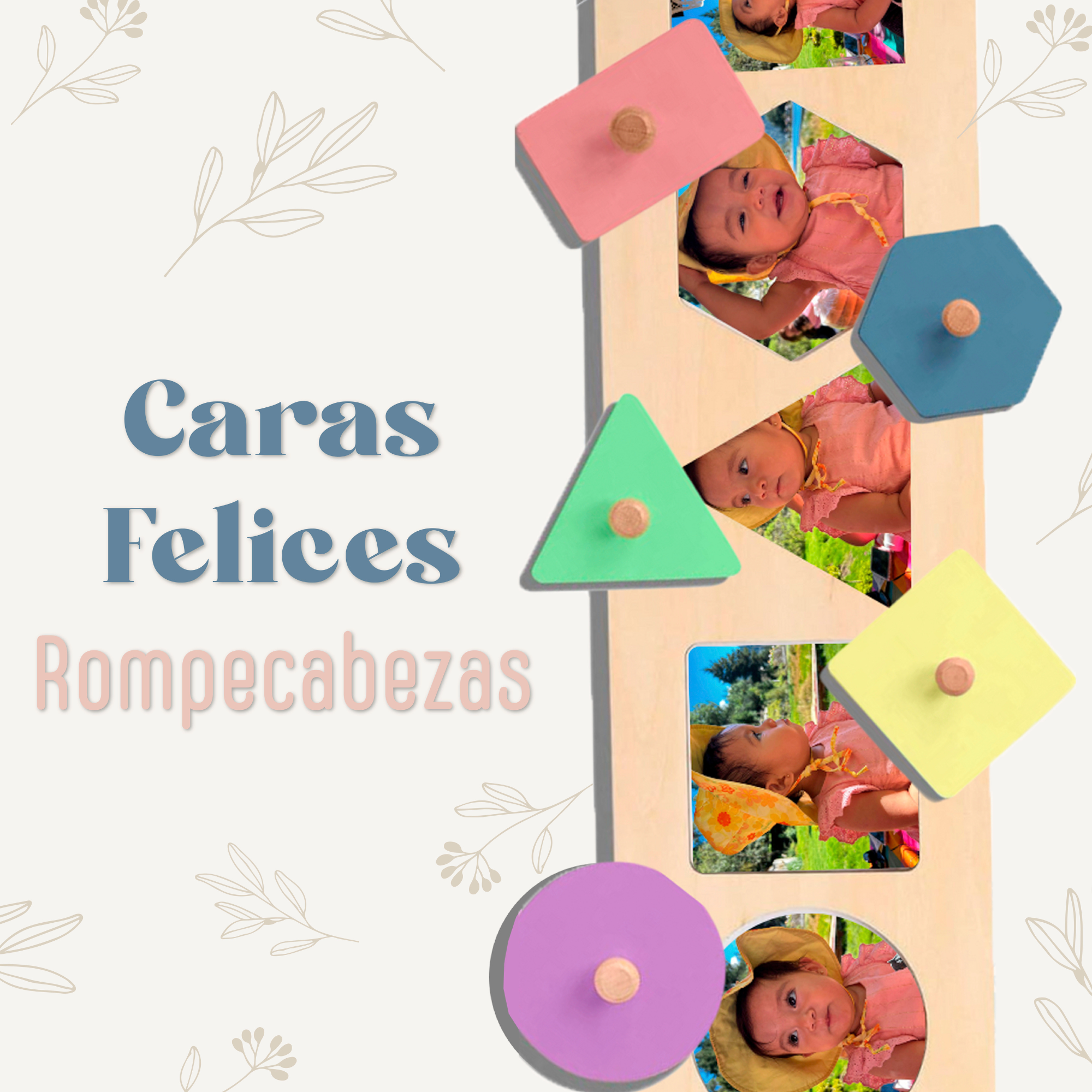 Juguete Educativo Madera Juguete Montessori Niños Peekaboo
