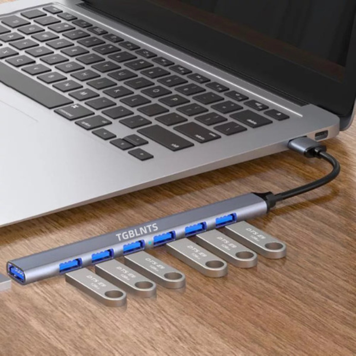 7-port Usb Hub 3.0, Multi Port Usb Hub Splitterfor Laptop plata