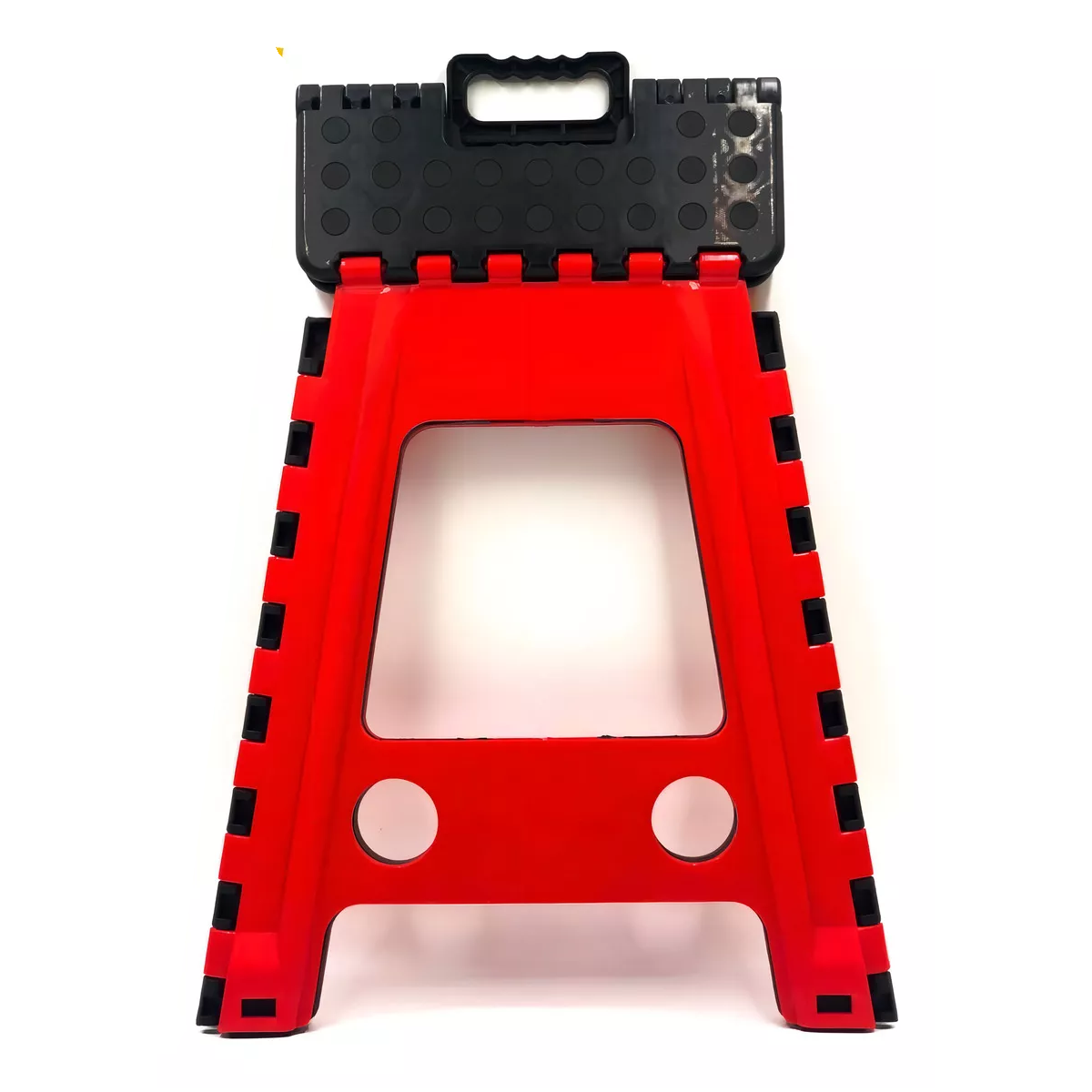 Banco Plegable Grande Plástico Rojo 120kg Uso Rudo