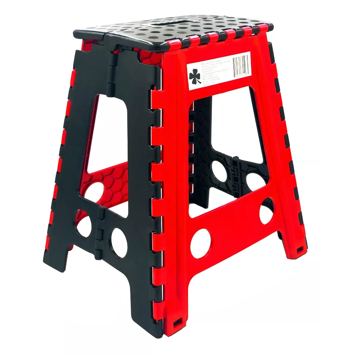 Banco Plegable Grande Plástico Rojo 120kg Uso Rudo