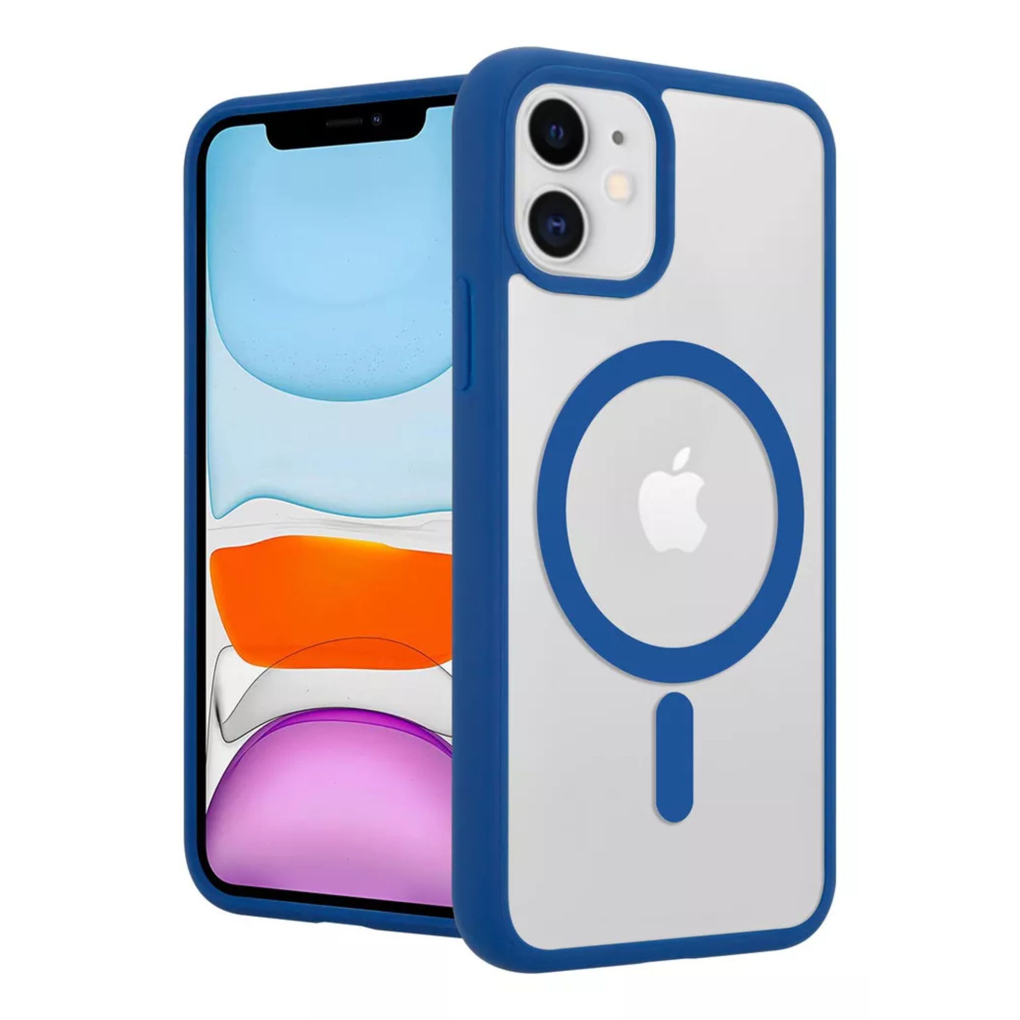 Funda Transparente Clear Case Color Para Iphone 16 / Azul navy