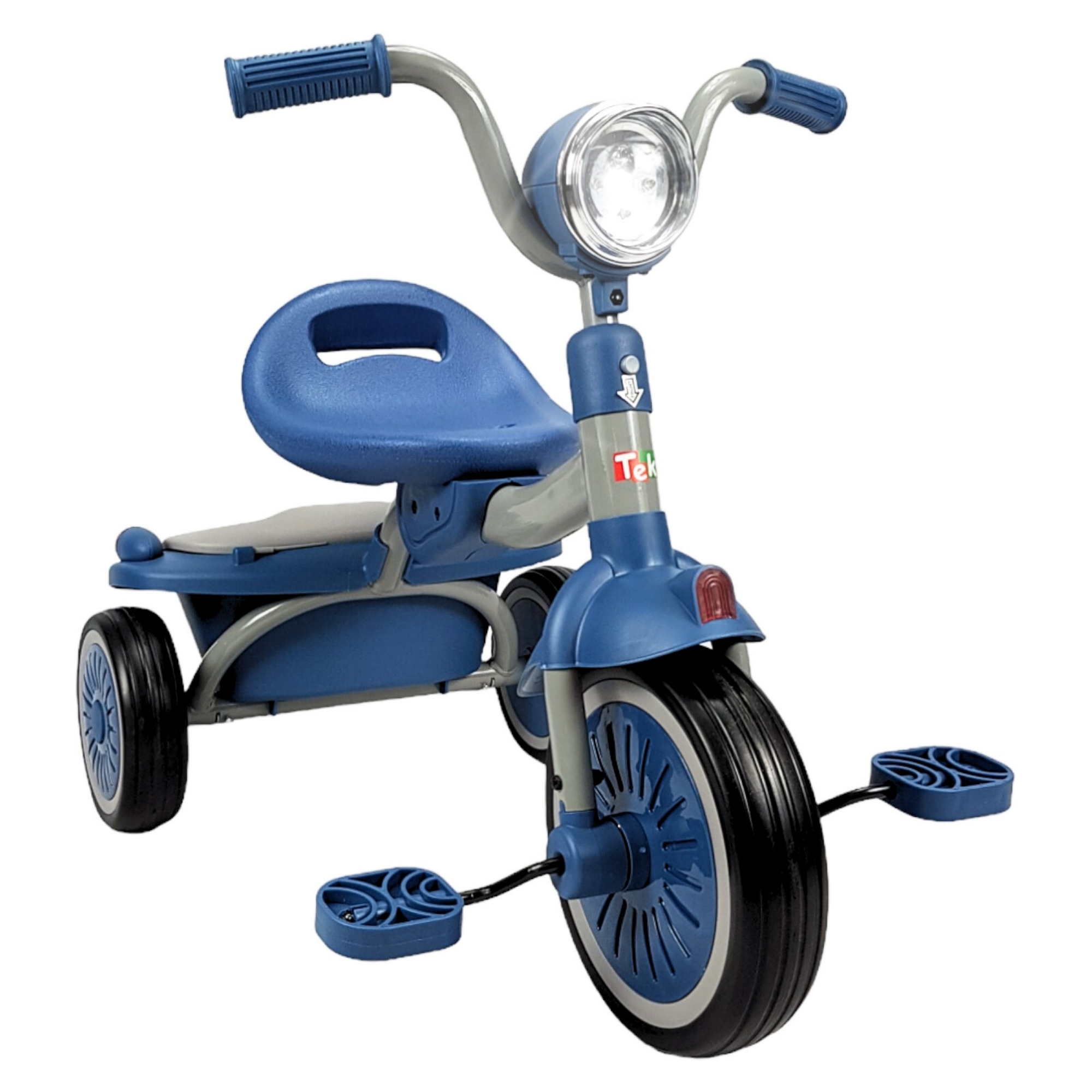 Triciclo para Niños Plegable con Luz y Sonido de 2 a 4 años -Azul