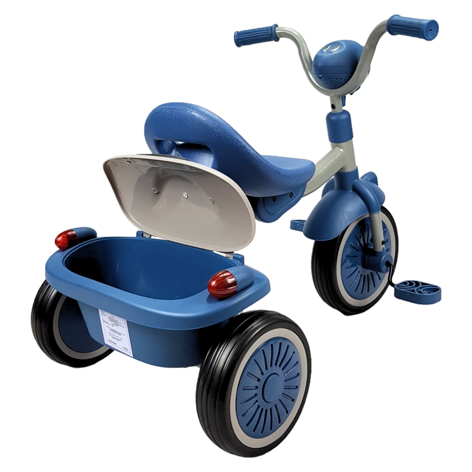 Triciclo para Niños Plegable con Luz y Sonido de 2 a 4 años -Azul
