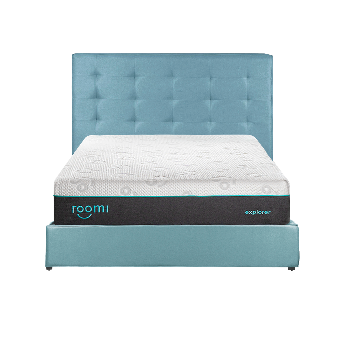 Cabecera Matrimonial, Elaborado de Madera de Pino, Roomi Explorer Color Azul.