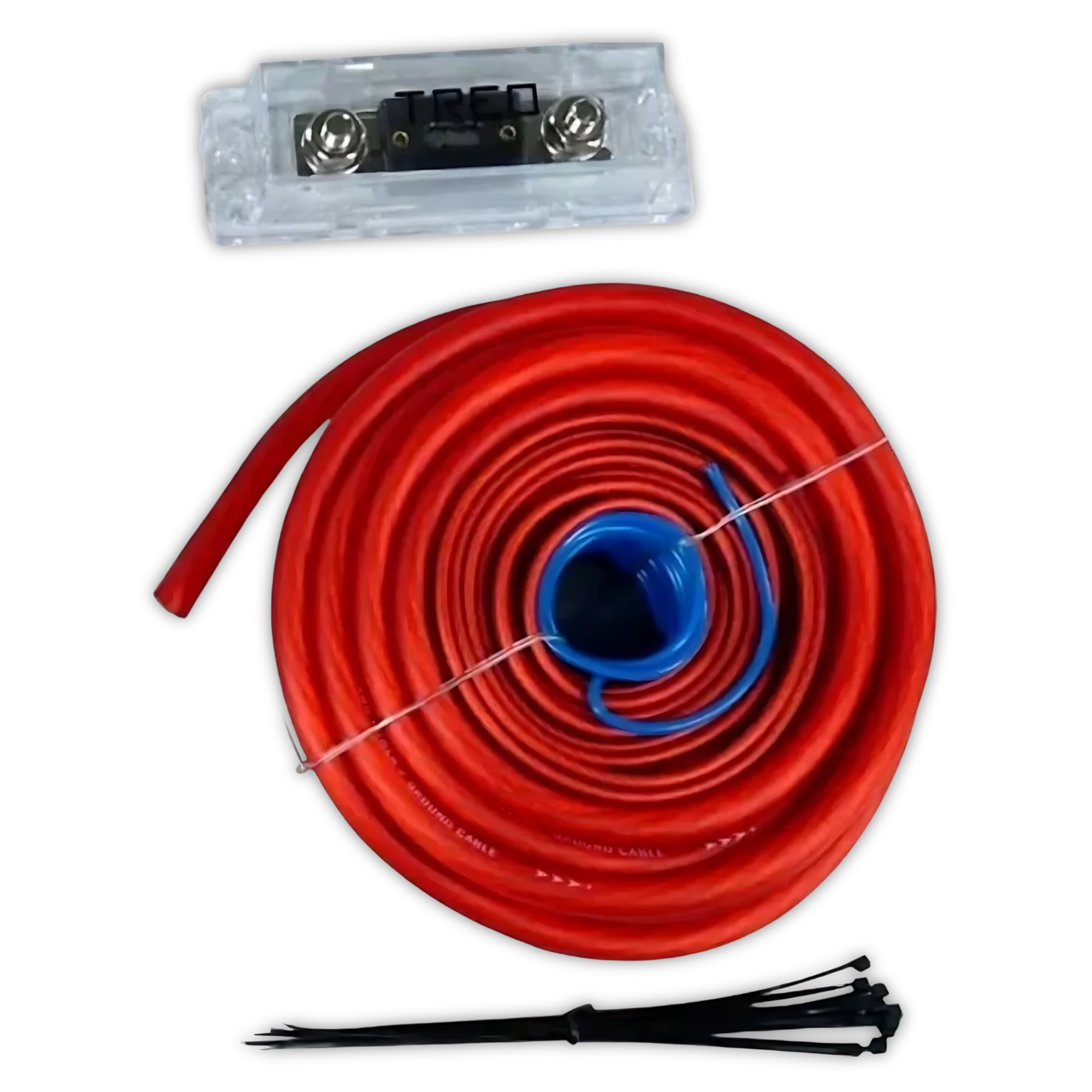 Kit De Instalacion Ampli Treo TRKIT4 100% Cobre Calibre 4