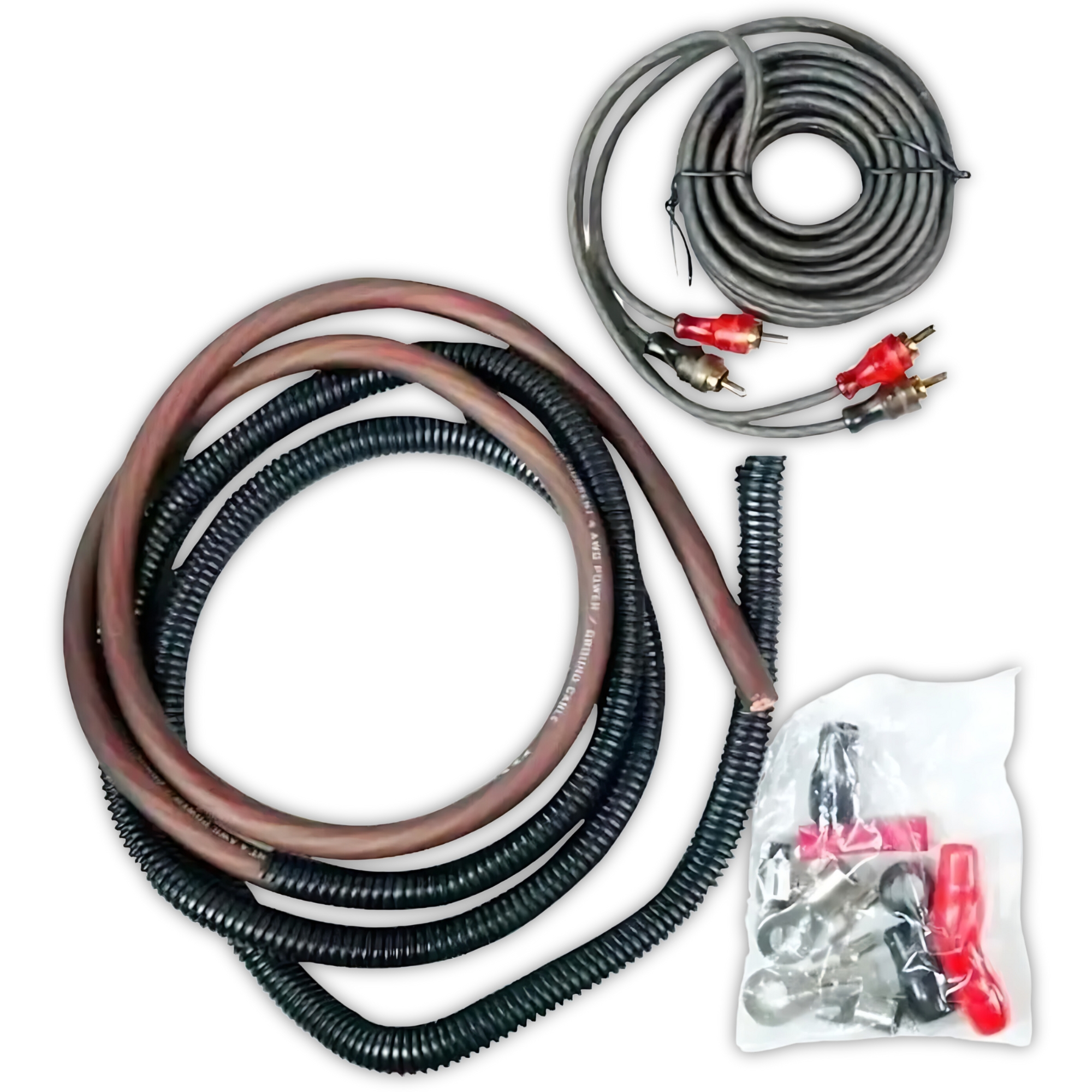 Kit De Instalacion Ampli Treo TRKIT4 100% Cobre Calibre 4