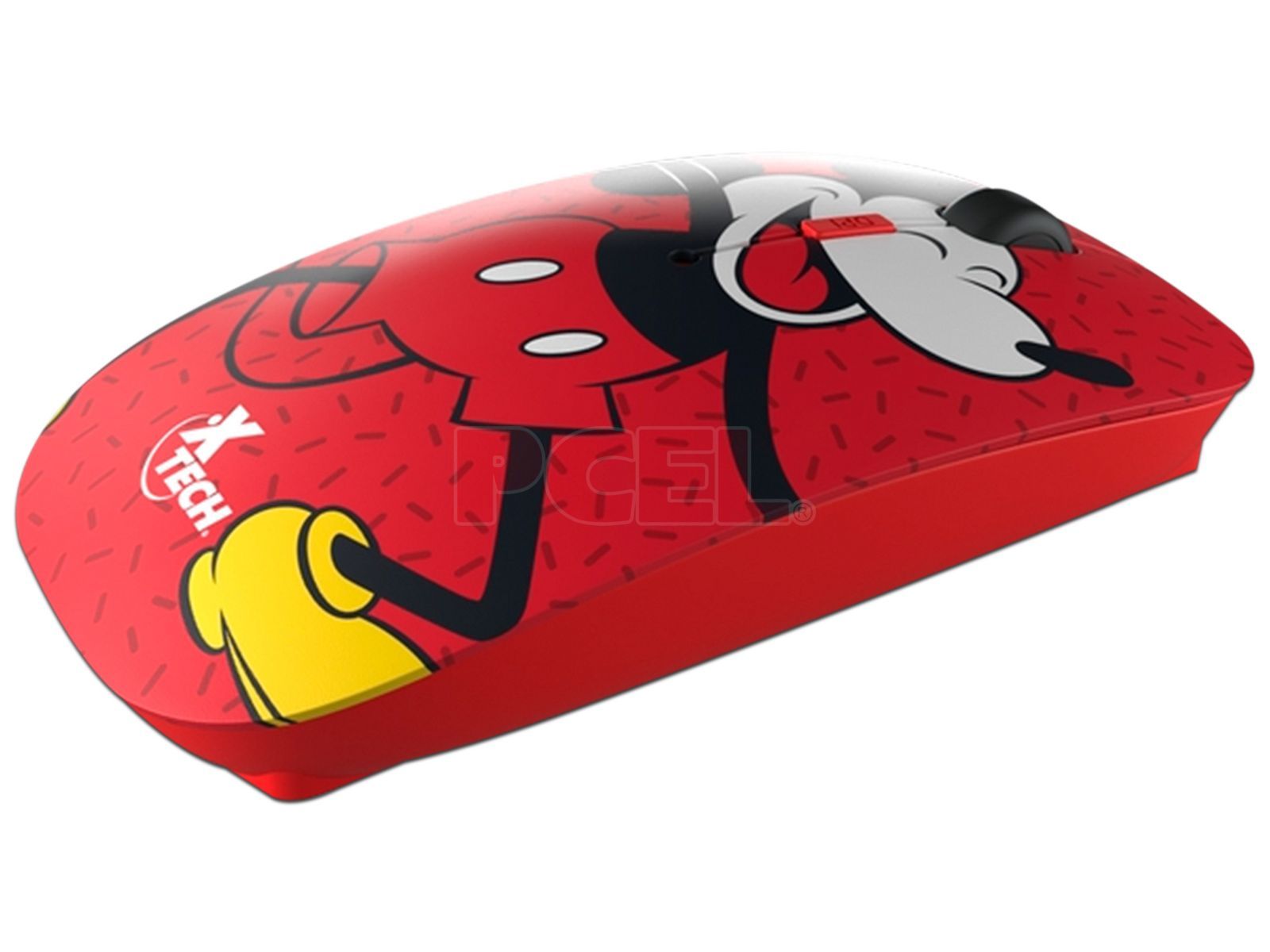 Mouse Inalámbrico XTech XTM-D340MK Ambidextro Mickey Mouse Disney 4 Botones Conexión USB 2.4GHz 3 Velocidades