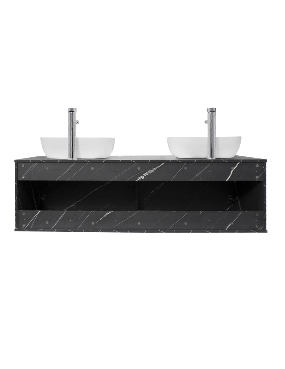 Gabinete Para Baño Con Doble Lavabo ANTON Minimalista