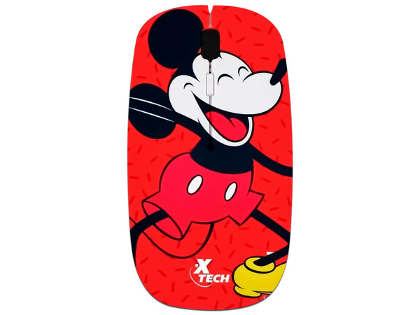 Mouse Inalámbrico XTech XTM-D340MK Ambidextro Mickey Mouse Disney 4 Botones Conexión USB 2.4GHz 3 Velocidades