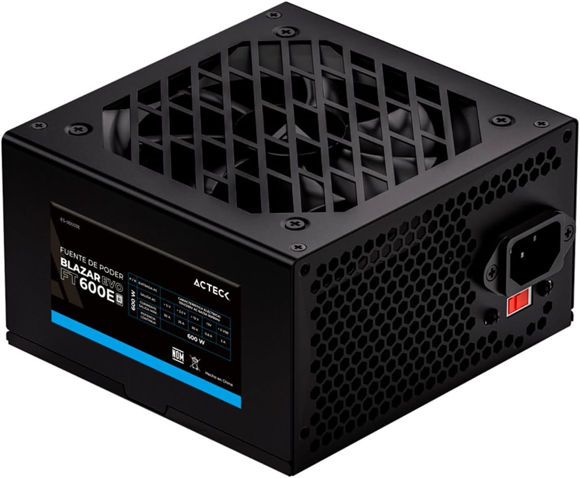 FUENTE ACTECK BLAZAR EVO FT600E 600W ES-05003E 