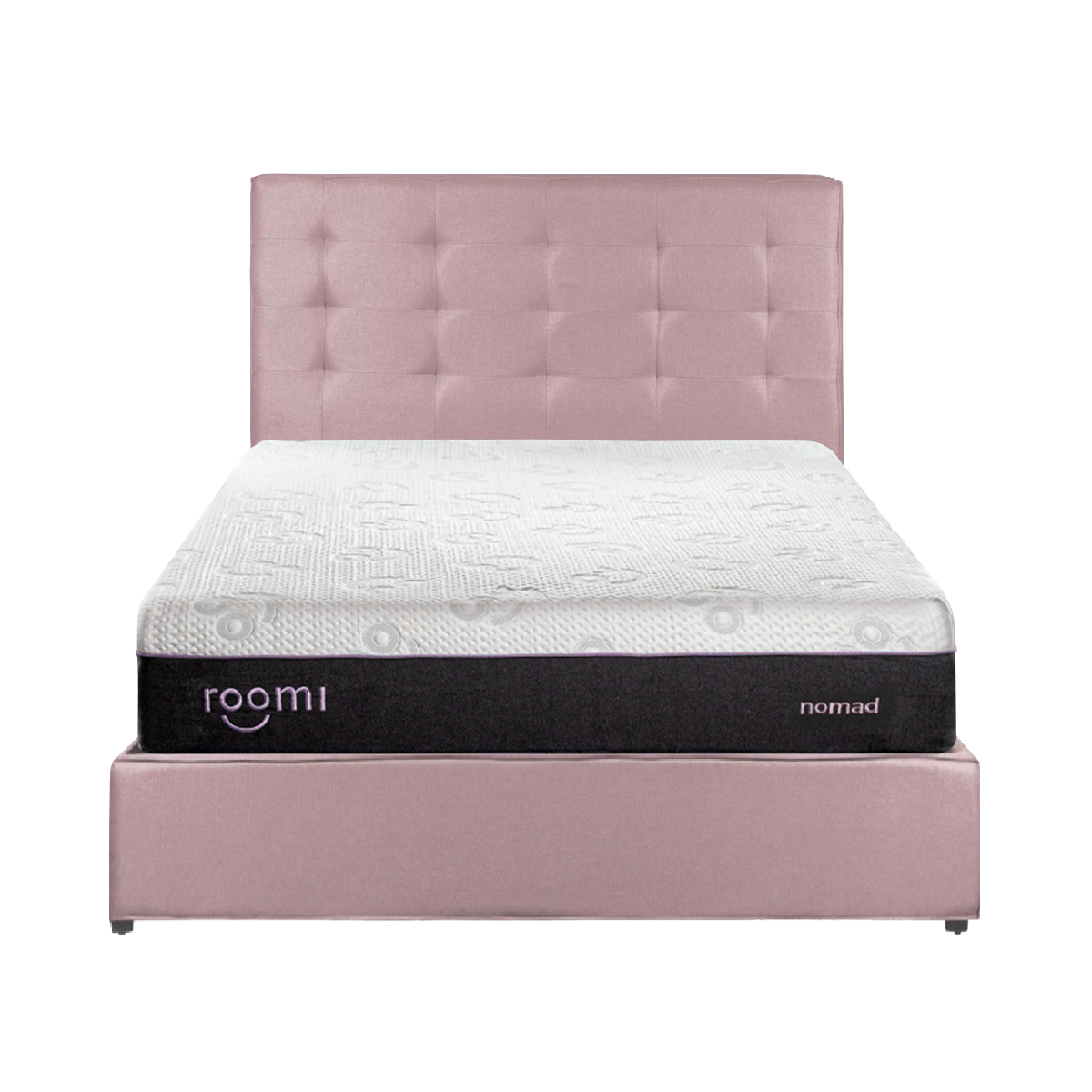 Cabecera Matrimonial, Elaborada de Madera de Pino, Roomi Nomad Color Rosa
