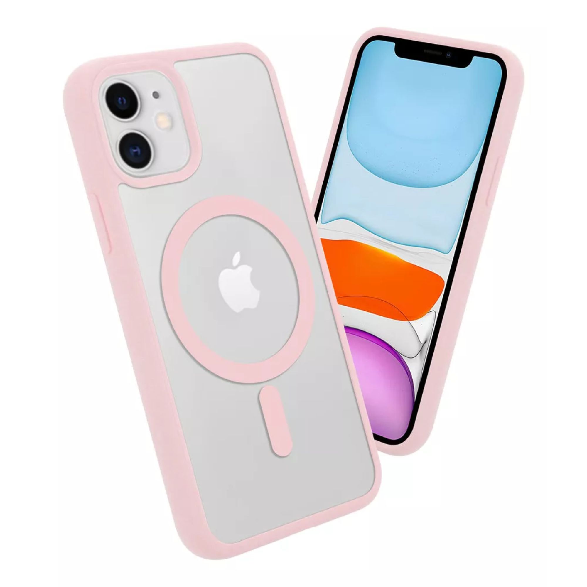 Funda Transparente Clear Case Color Para Iphone 16 / Rosa