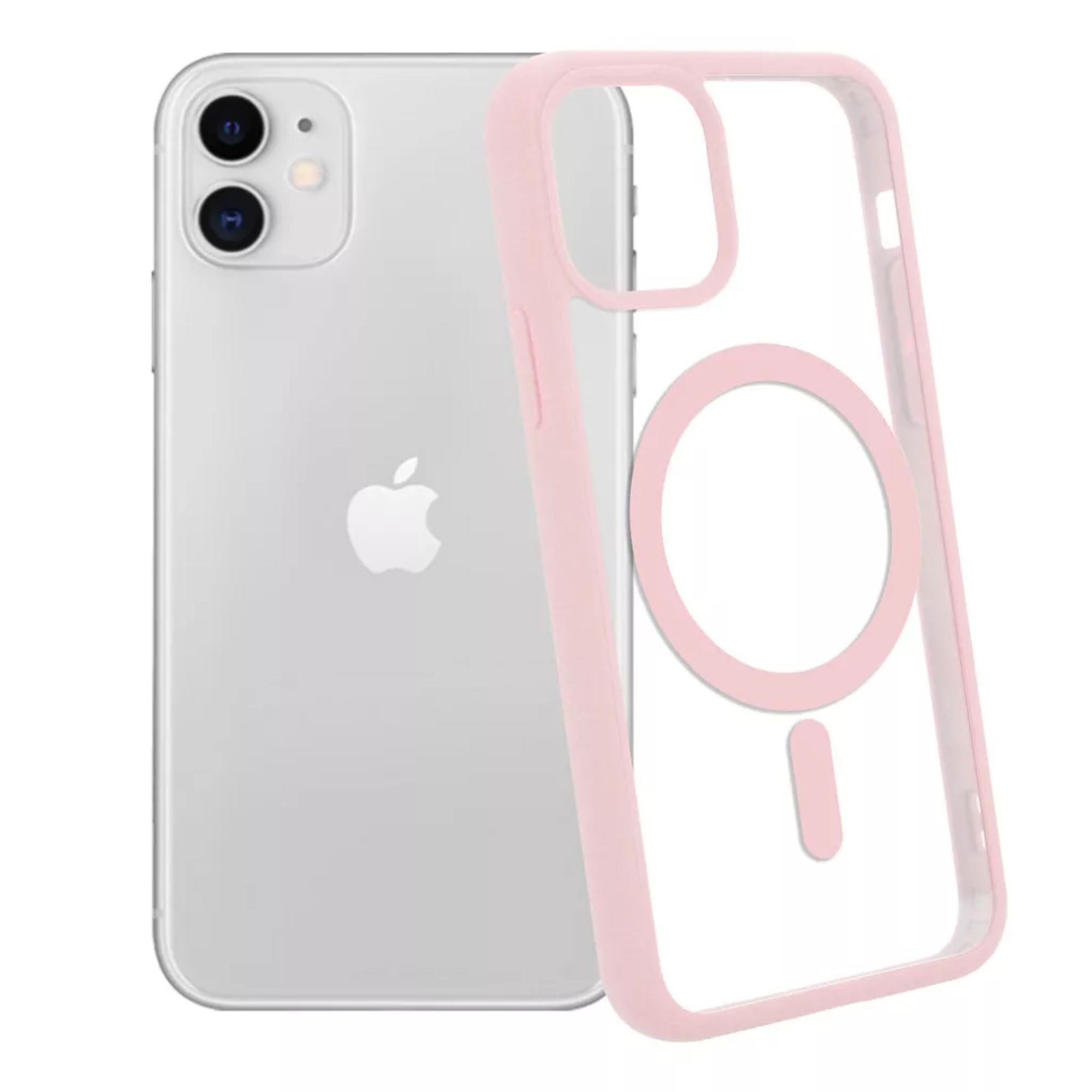 Funda Transparente Clear Case Color Para Iphone 16 / Rosa