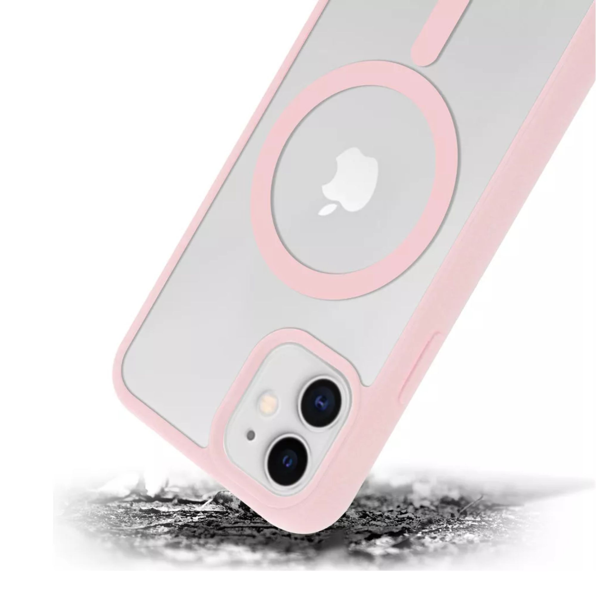 Funda Transparente Clear Case Color Para Iphone 16 / Rosa