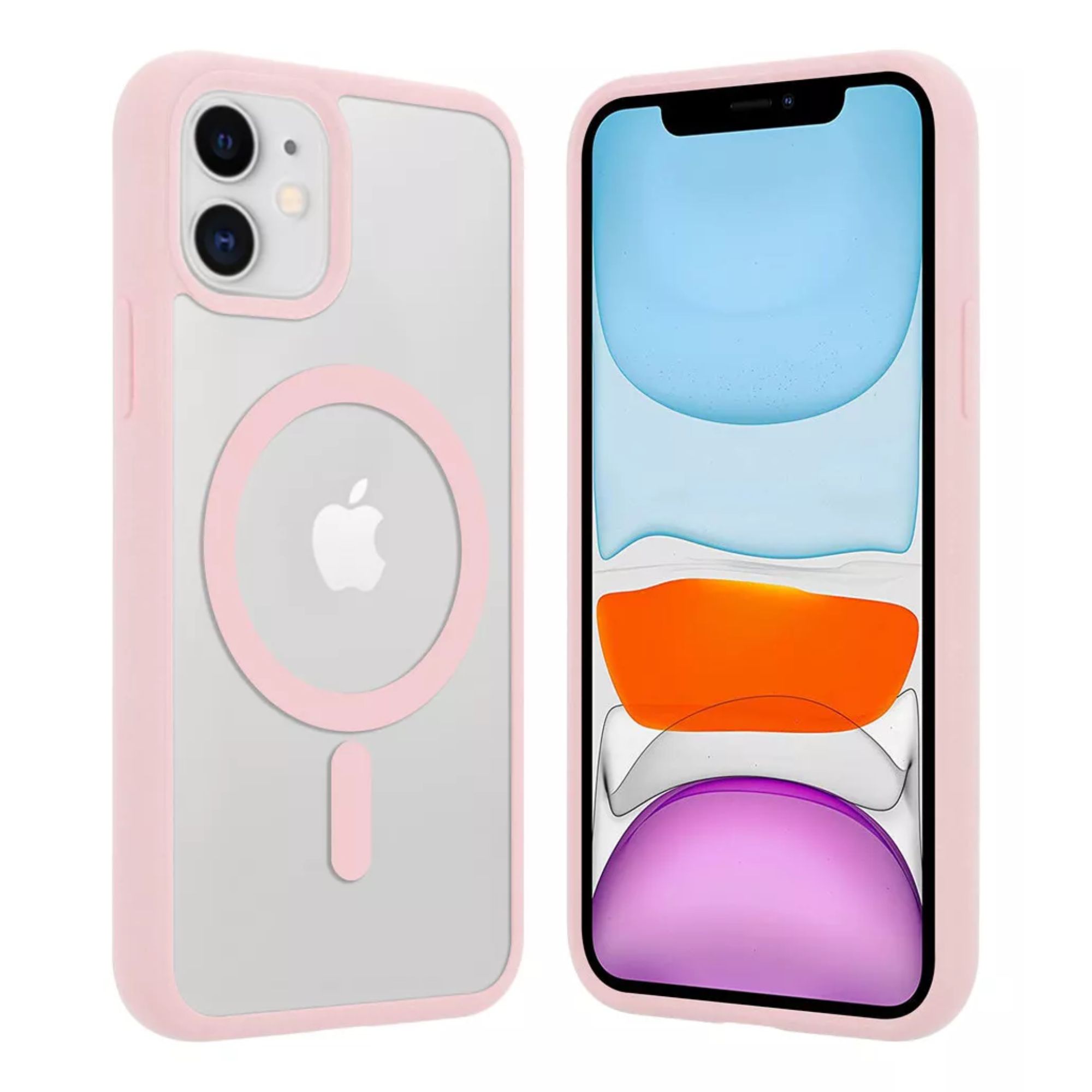 Funda Transparente Clear Case Color Para Iphone 16 / Rosa