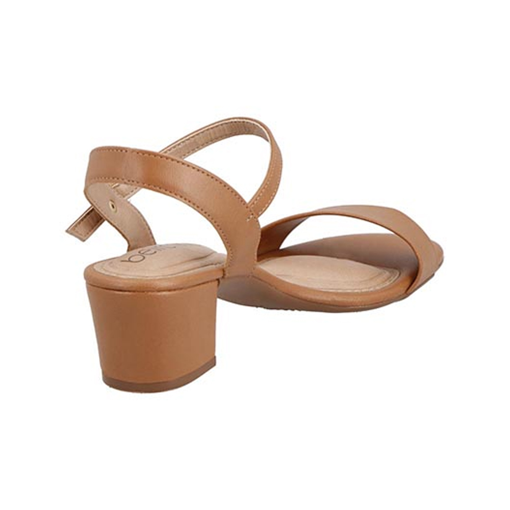Zapatillas Beira Rio 824611 Camel Abierta Mujer Tacón Bajo Cómodo
