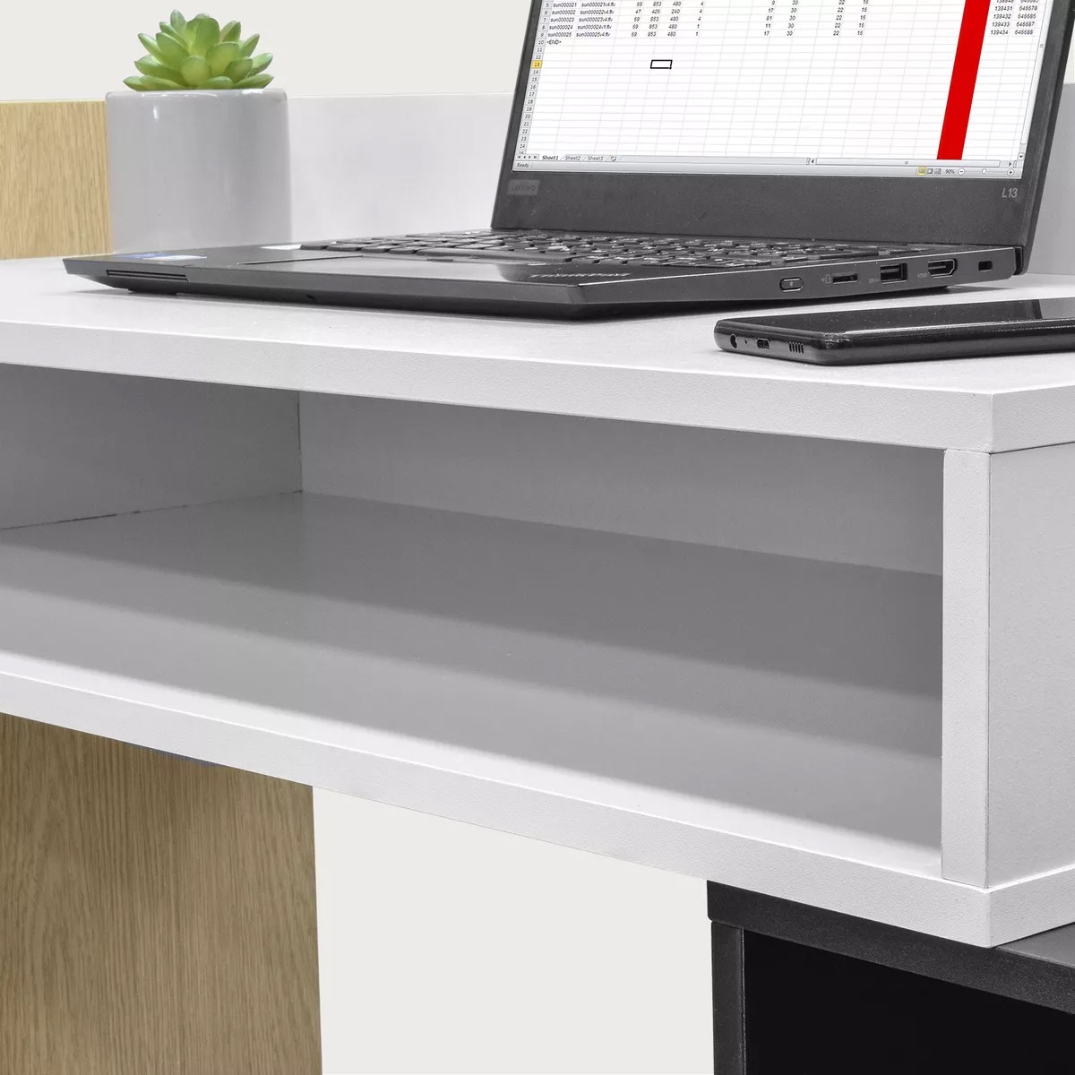 Escritorio Top Living Diseño Moderno Minimalista Color Blanco