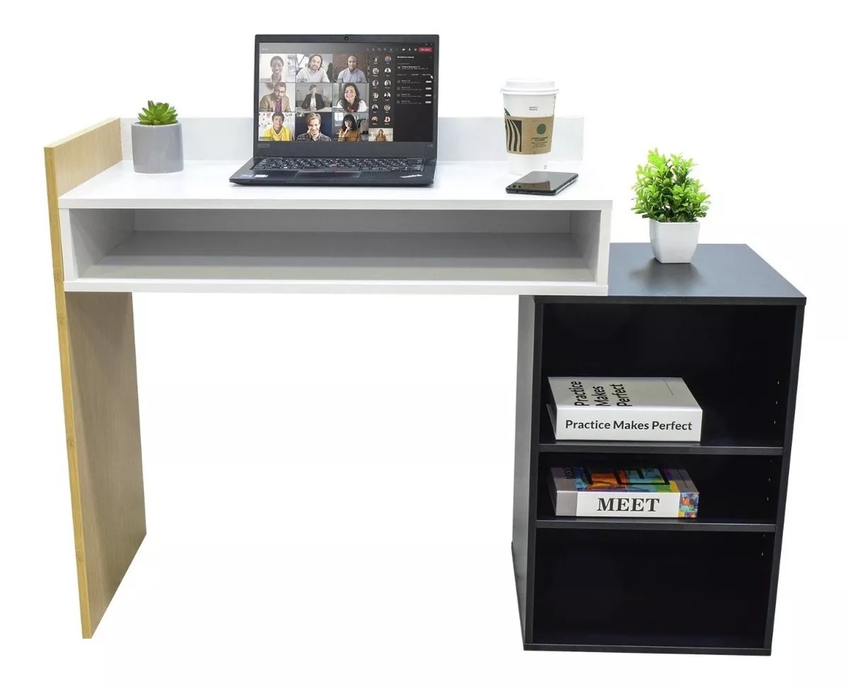 Escritorio Top Living Diseño Moderno Minimalista Color Blanco