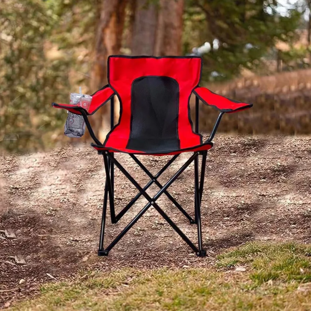 Sillas Para Jardin Exterior Respirable Soporte Máximo 150kg Rojo