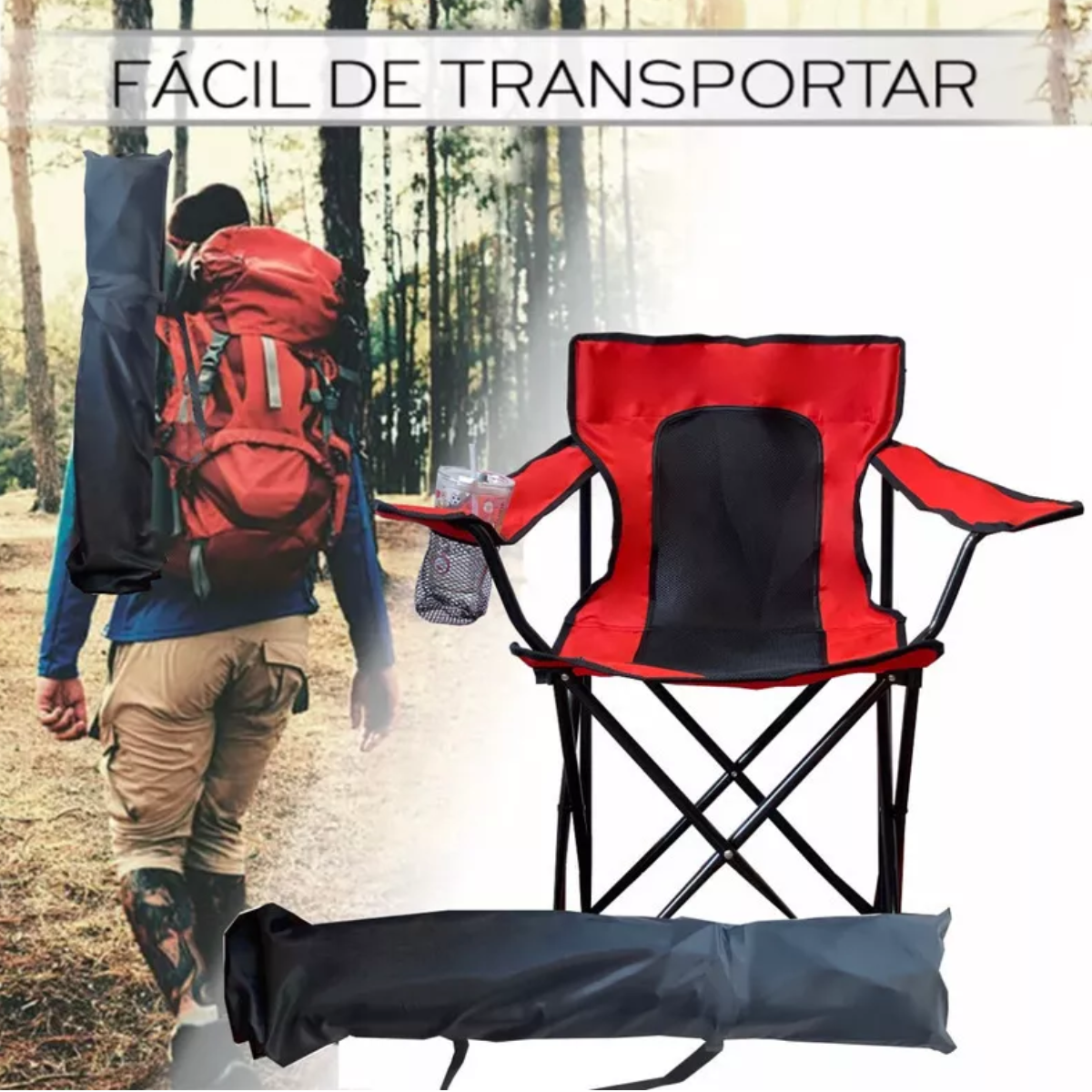 Sillas Para Jardin Exterior Respirable Soporte Máximo 150kg Rojo