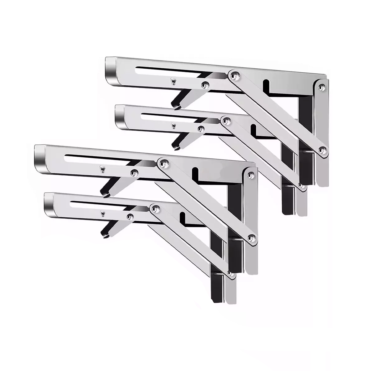 Soporte Ménsula Brazo P Repisa Abatible Plegable 4pcs 35cm