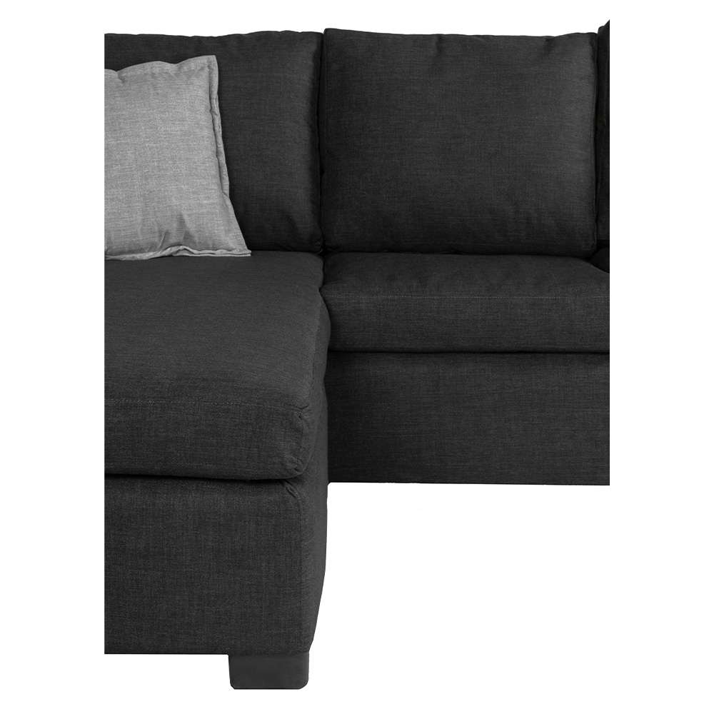 Sofá Chaise Dicasa Lyra Negro. ENTREGA SOLO EN CDMX Y AREA METROPOLITANA