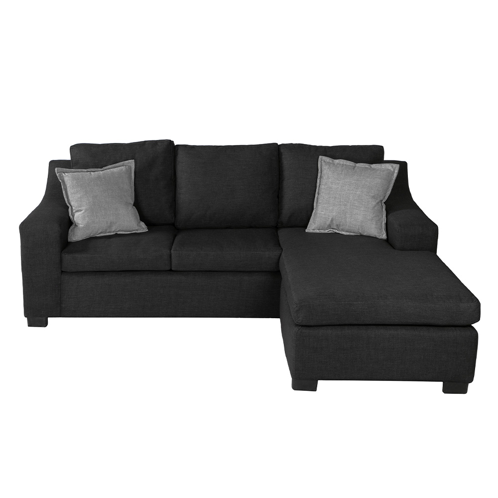 Sofá Chaise Dicasa Lyra Negro. ENTREGA SOLO EN CDMX Y AREA METROPOLITANA