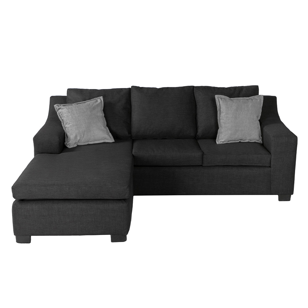 Sofá Chaise Dicasa Lyra Negro. ENTREGA SOLO EN CDMX Y AREA METROPOLITANA