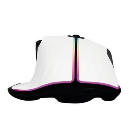 Mouse Game Factor MOG602 Click Láser Pixart 3370 19000 dpi 8 Botones Iluminación RGB Color Blanco